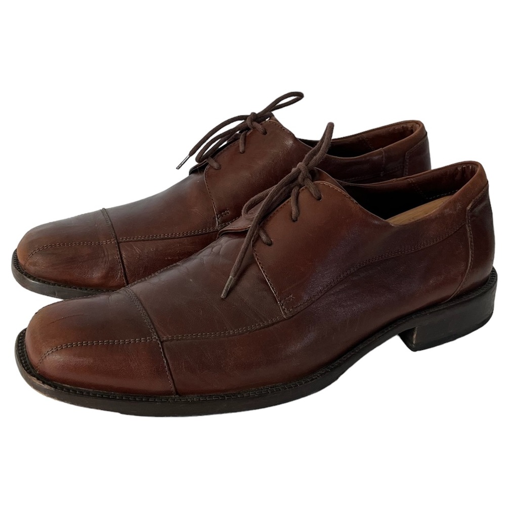 Johnston & Murphy Brown Leather Derby Shoes Men’s Size 12